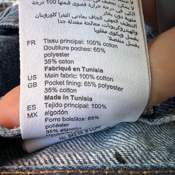 Sandro High Rise Straight Leg Medium Wash Jeans Size FR36 - Picture 8 of 8